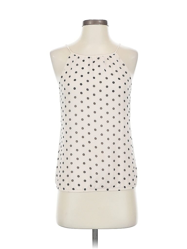 Pre-owned Express Sleeveless Blouse In White