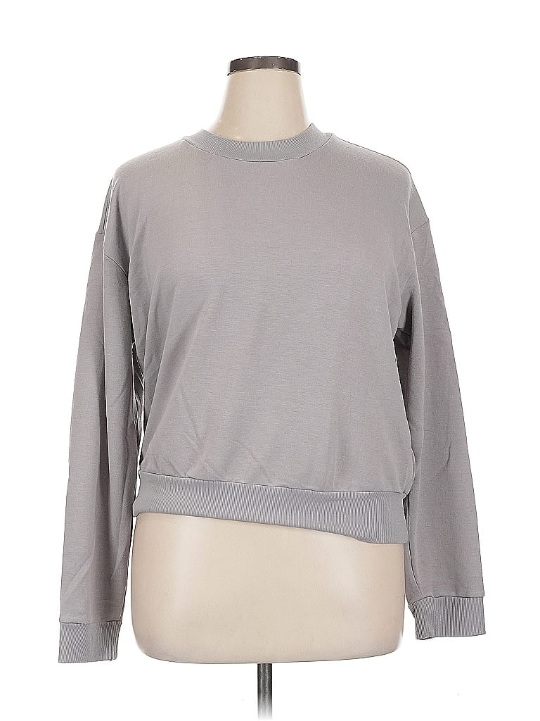 Pre-owned 90 Degree By Reflex Sweatshirt In Gray