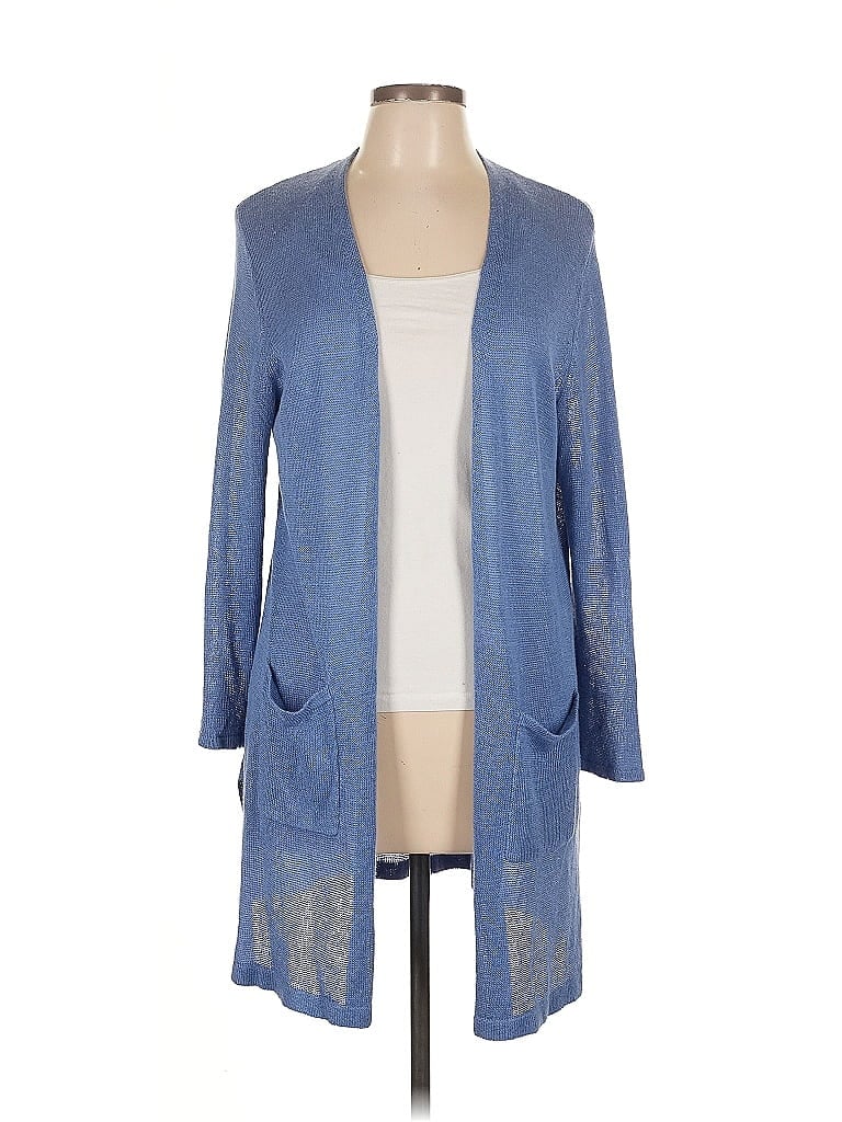 Pre-owned Jjill Cardigan Sweater In Blue