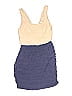 Express 100% Polyester Color Block Blue Cocktail Dress Size 2 - photo 1