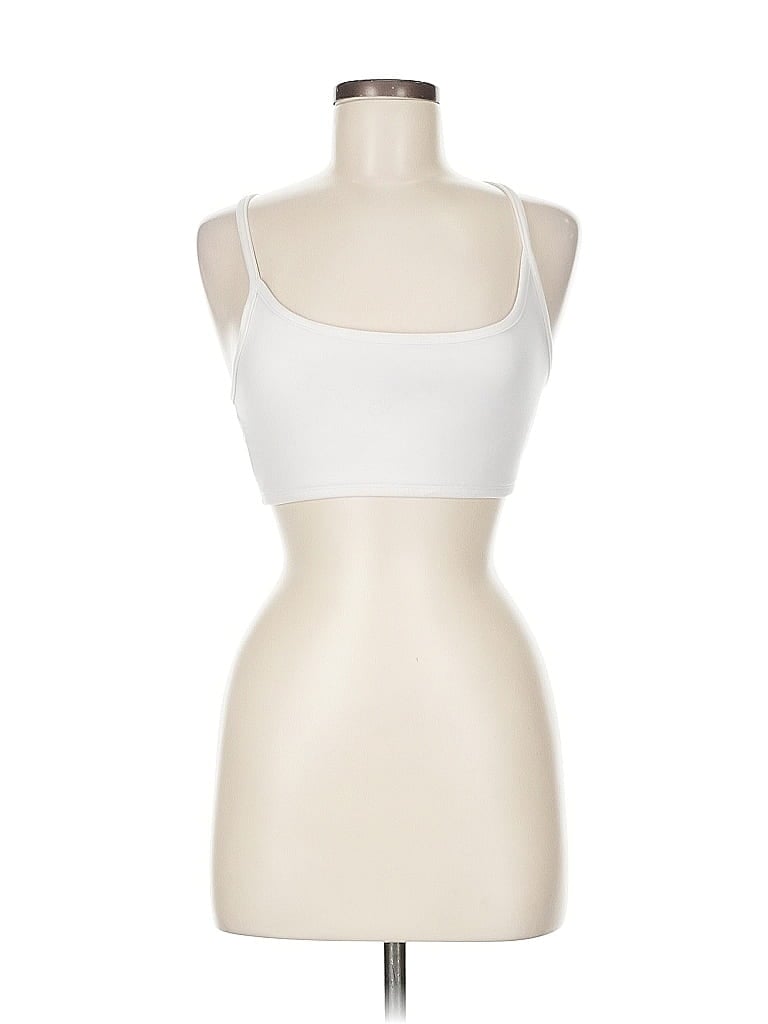 Pre-owned No Boundaries Tank Top Ivory Strapless Neckline Tops In White
