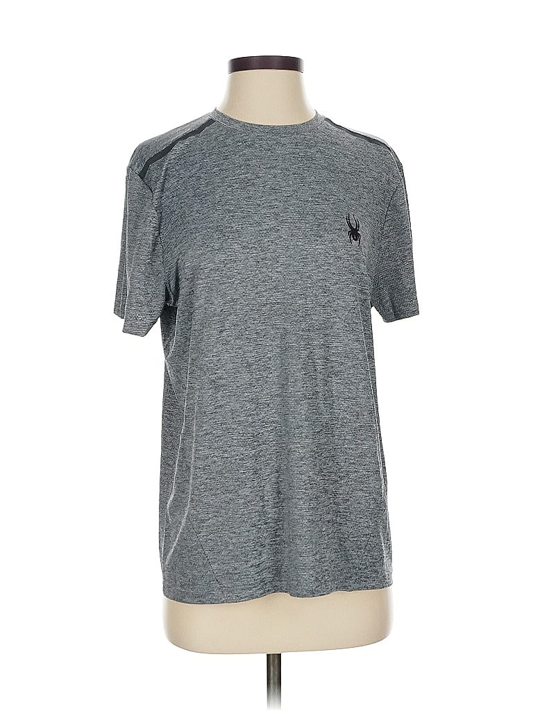 Pre-owned Spyder Short Sleeve T-shirt In Gray
