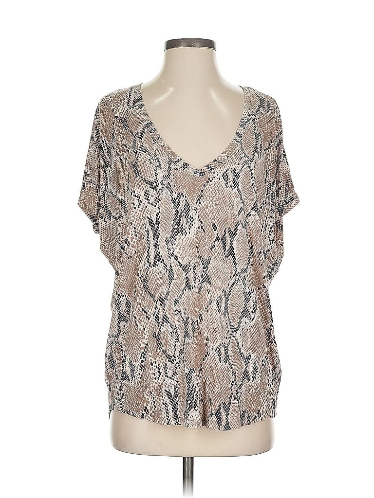 EXPRESS Pre-owned Short Sleeve Blouse In Silver