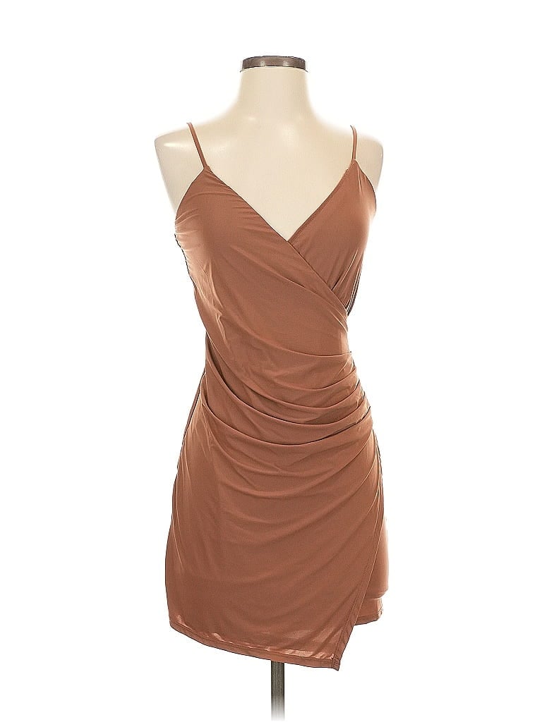 Lumiere Cocktail Dress In Brown
