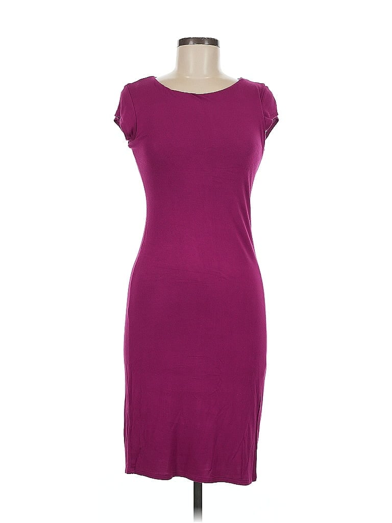 Pre-owned Velvet Torch Casual Dress In Burgundy