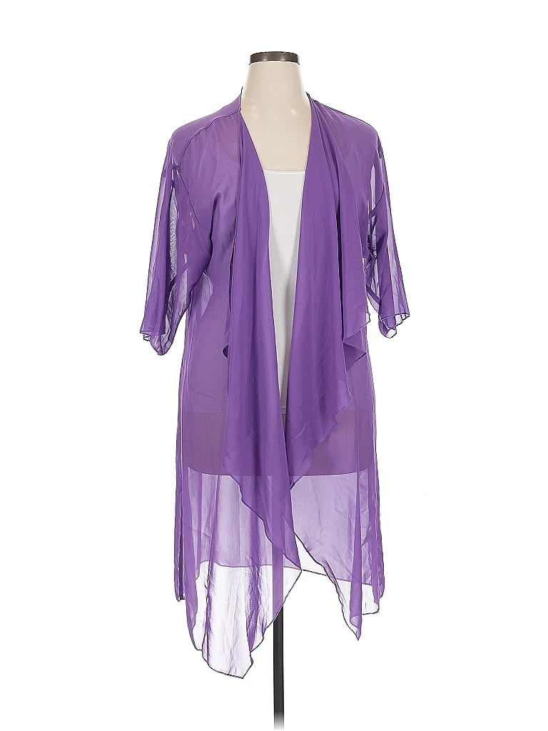 Pre-owned Lularoe Kimono In Purple