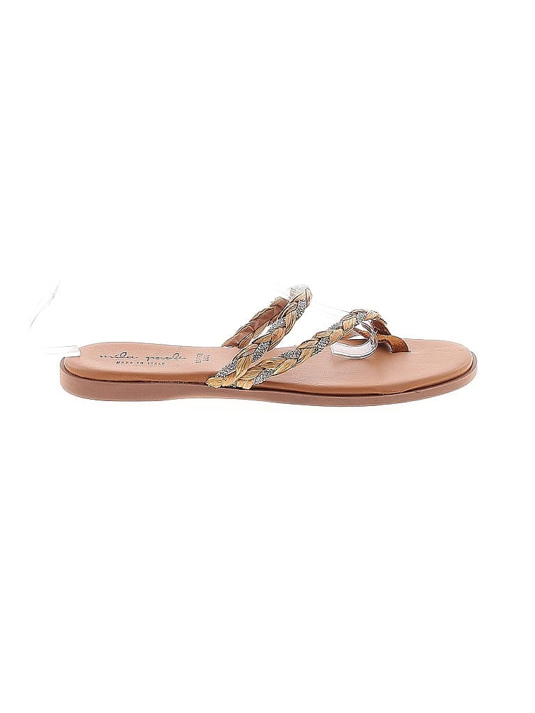 Pre-owned Mila Paoli Sandals In Brown