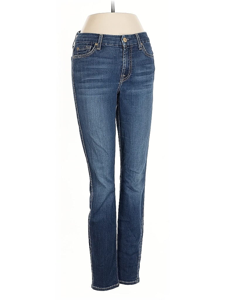 Pre-owned 7 For All Mankind Jeans In Blue