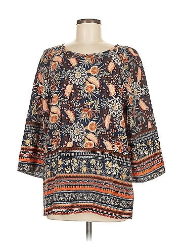 Emery Rose 3/4 Sleeve Blouse (view 1)