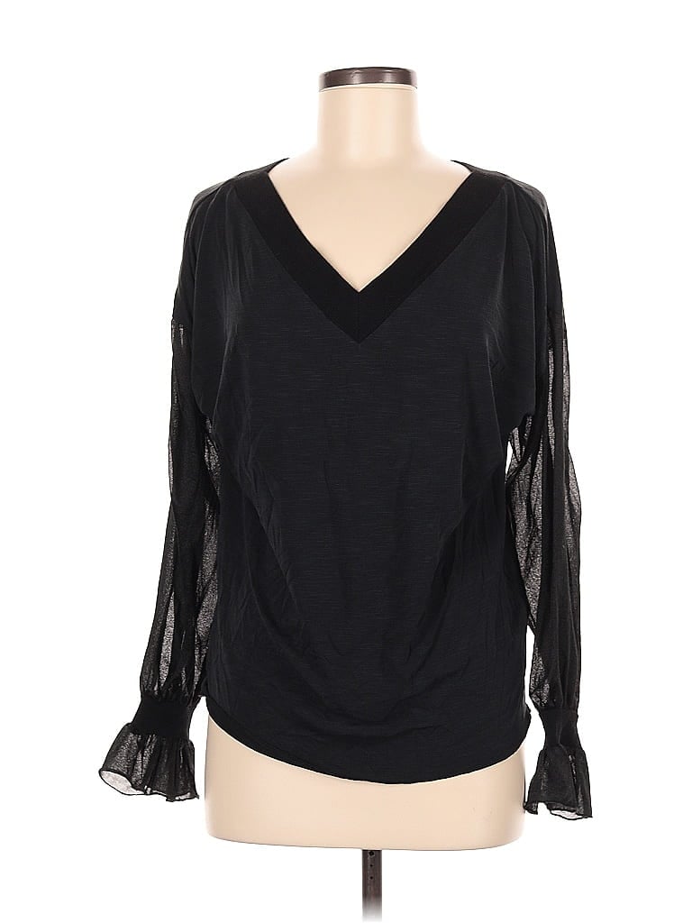 Pre-owned Nu Denmark Long Sleeve Blouse In Black