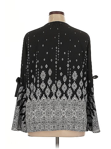 Roz & Ali Long Sleeve Blouse (view 2)