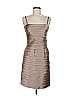 BCBGMAXAZRIA 100% Polyester Metallic Tan Cocktail Dress Size 6 (petite) - photo 1