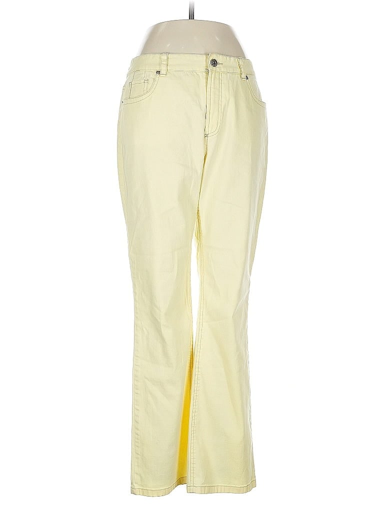 Pre-owned Sigrid Olsen Casual Pants In Yellow