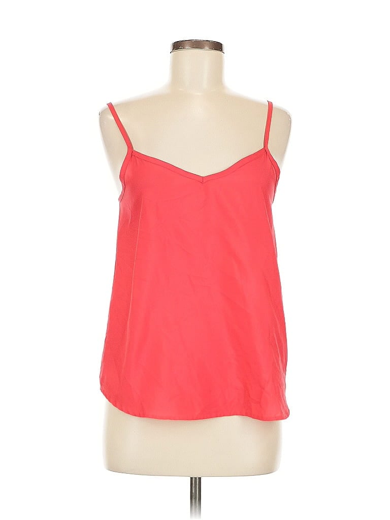 Pre-owned Derek Heart Tank Top Red Strapless Neckline Tops