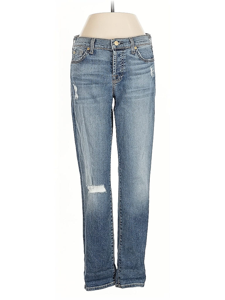 Pre-owned 7 For All Mankind Jeans In Blue