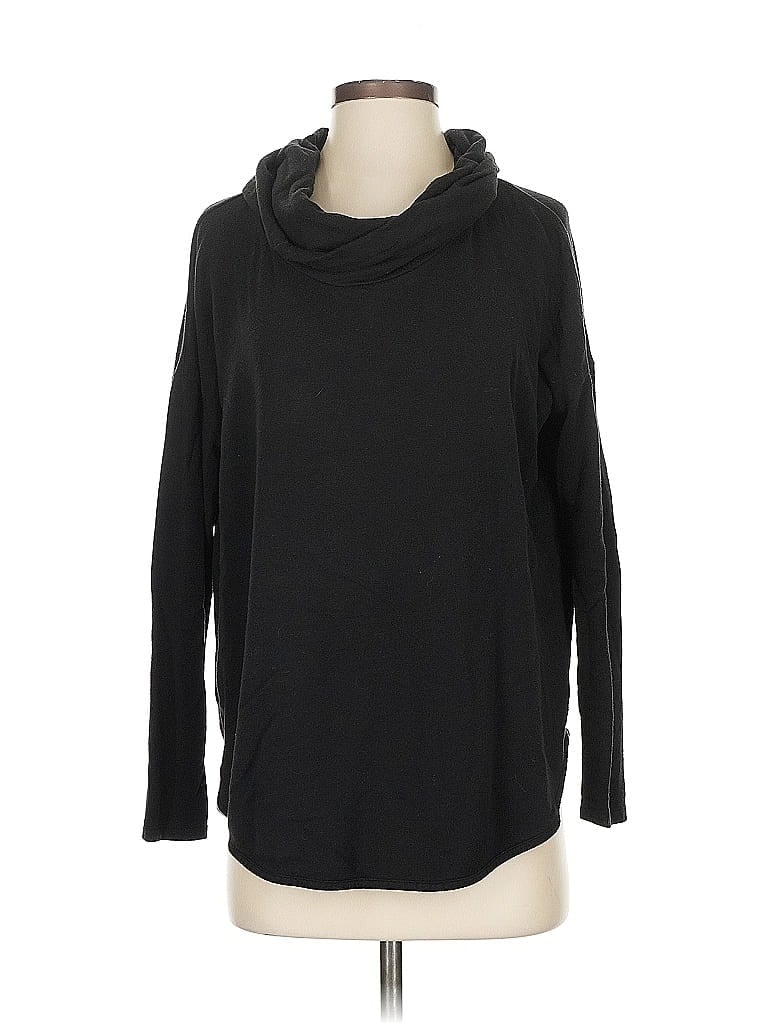 Pre-owned Lou & Grey Turtleneck Sweater In Black