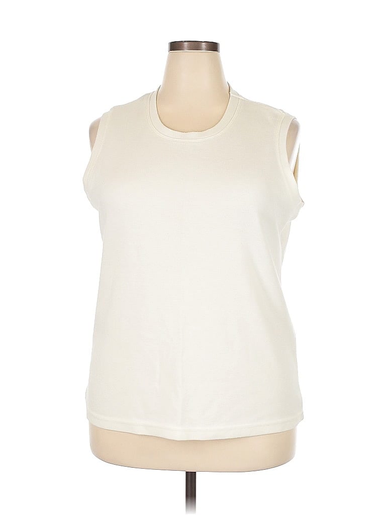 Pre-owned Bobbie Brooks Sweater Vest In White