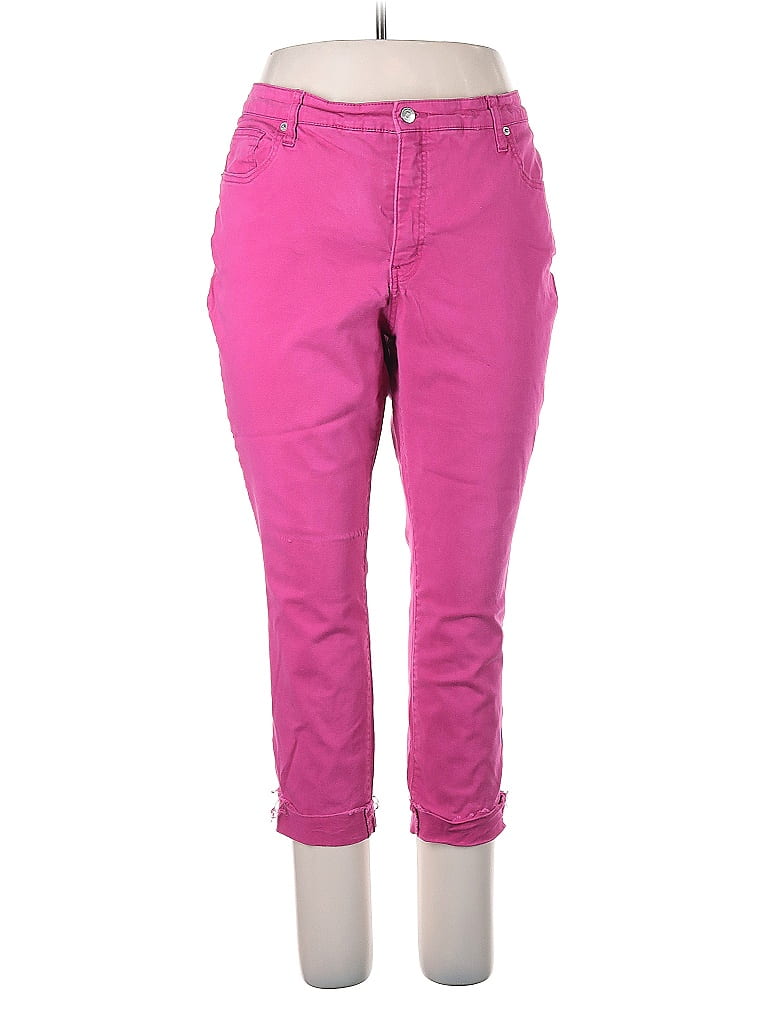 Pre-owned Crown & Ivy Casual Pants In Pink