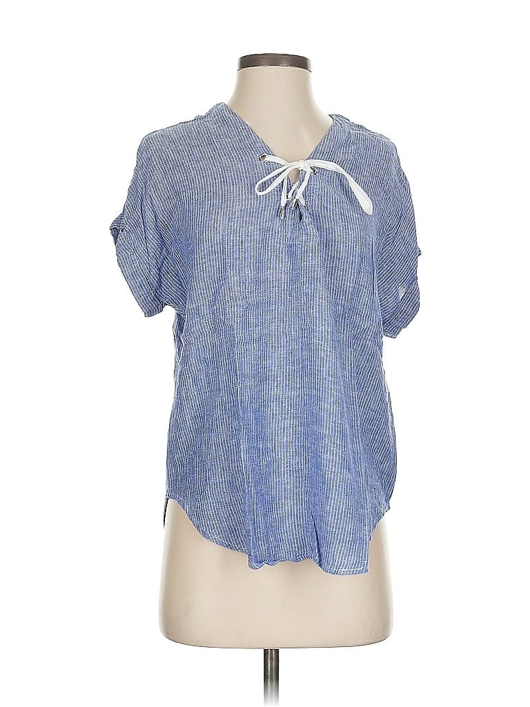 Pre-owned Rails Short Sleeve Polo Shirt In Blue