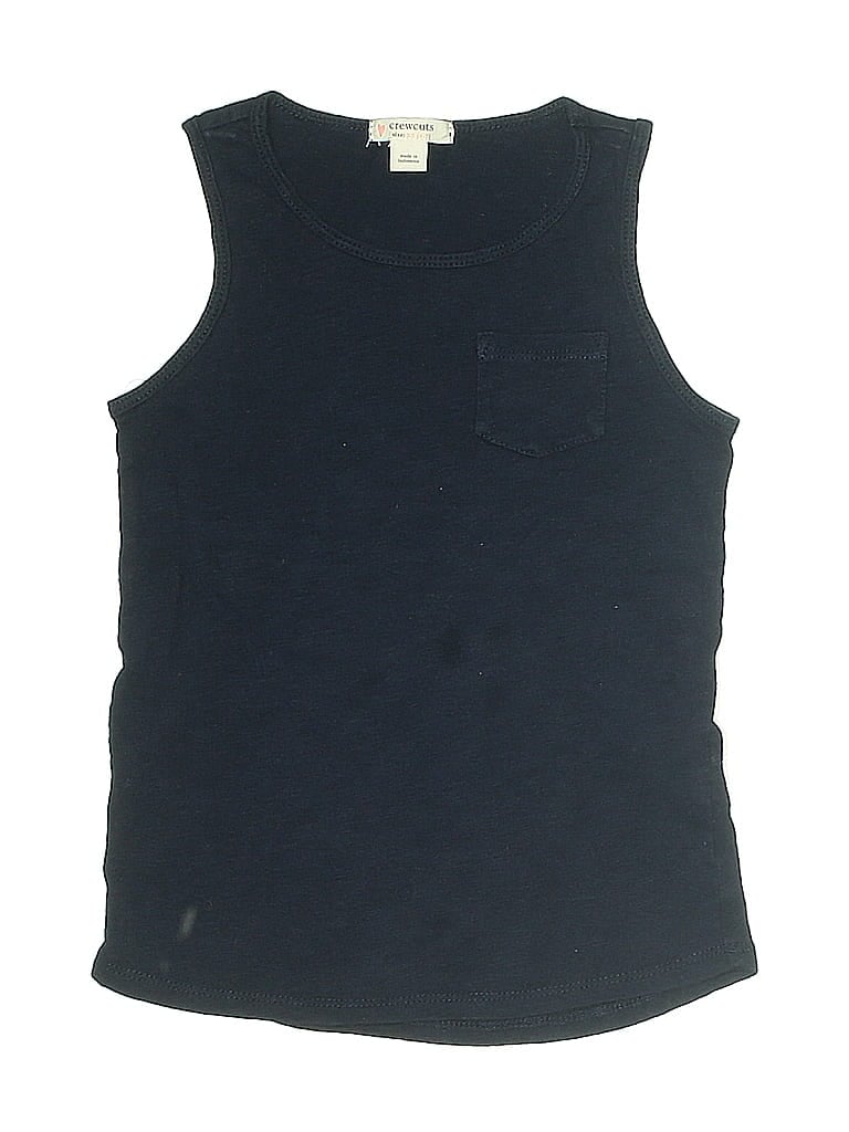 Pre-owned Crewcuts Kids' Sleeveless T-shirt In Blue