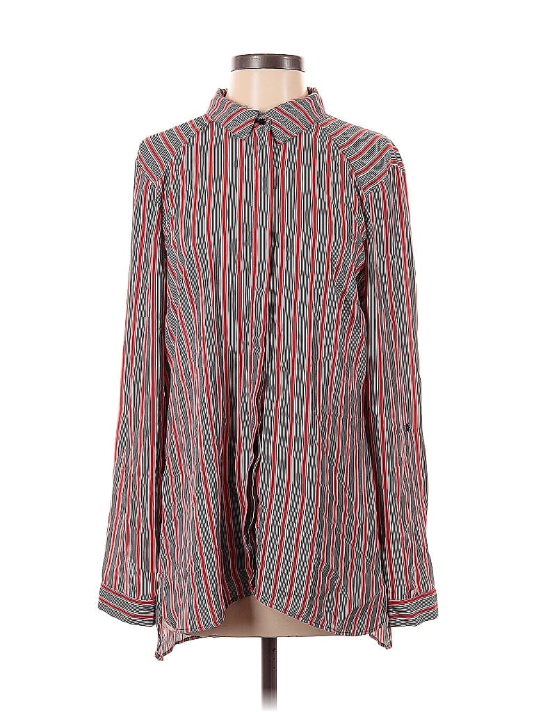Pre-owned Dr2 Long Sleeve Blouse In Red
