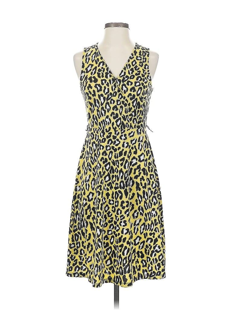 Pre-owned Inc International Concepts Cocktail Dress In Yellow