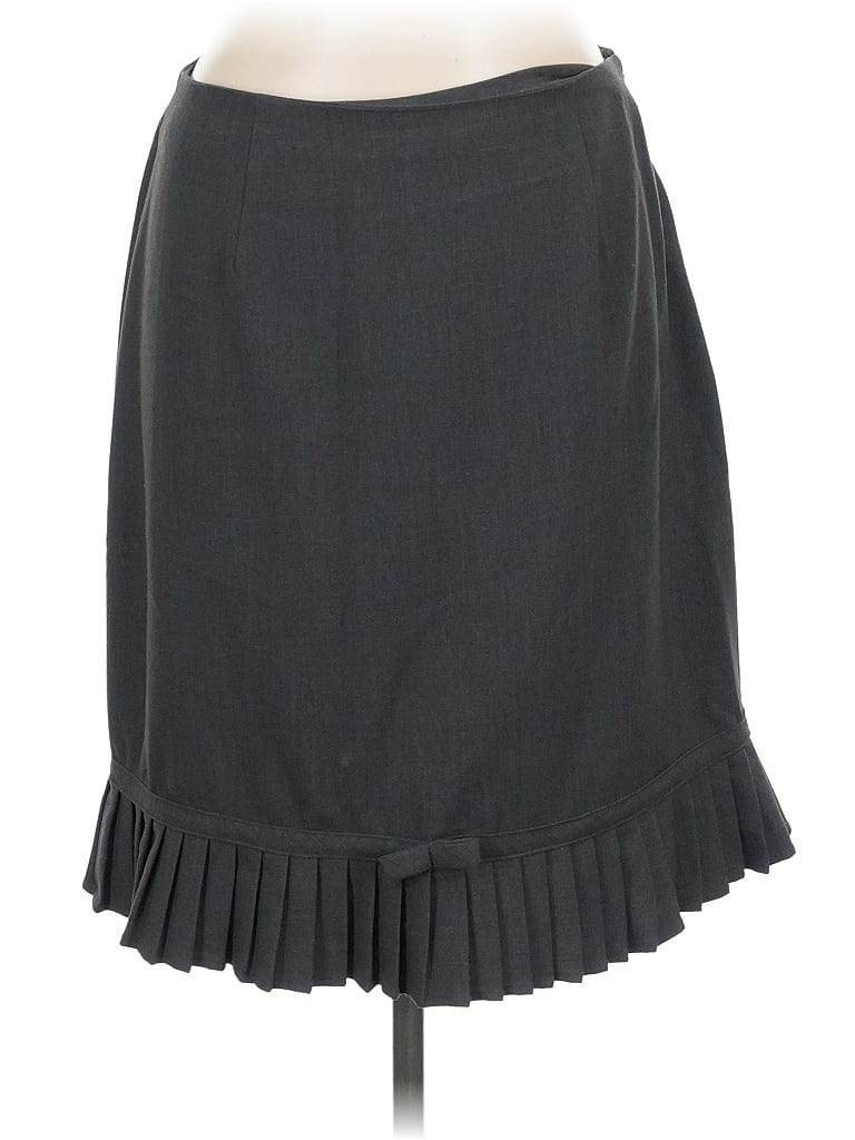 Pre-owned Larry Levine Casual Skirt In Gray