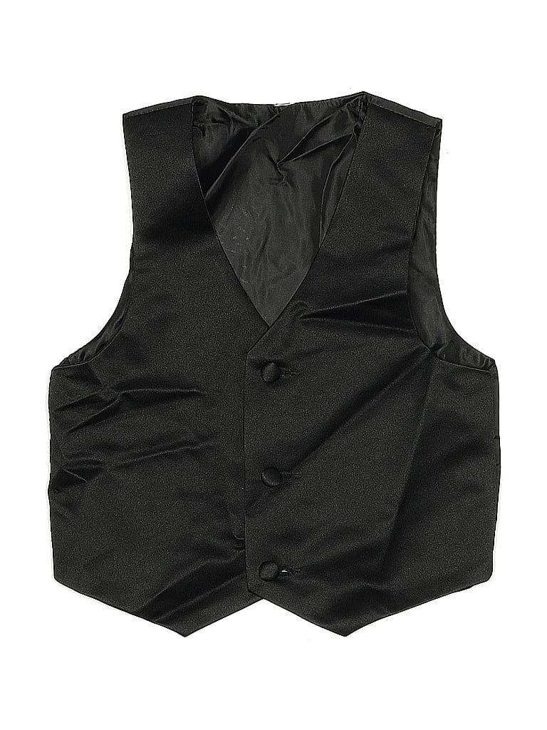 Pre-owned Unbranded Kids' Sleeveless Top Black Tops