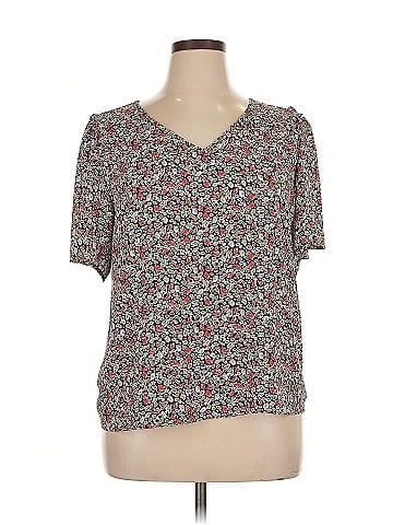 Ann Taylor LOFT Outlet Short Sleeve Blouse (view 1)