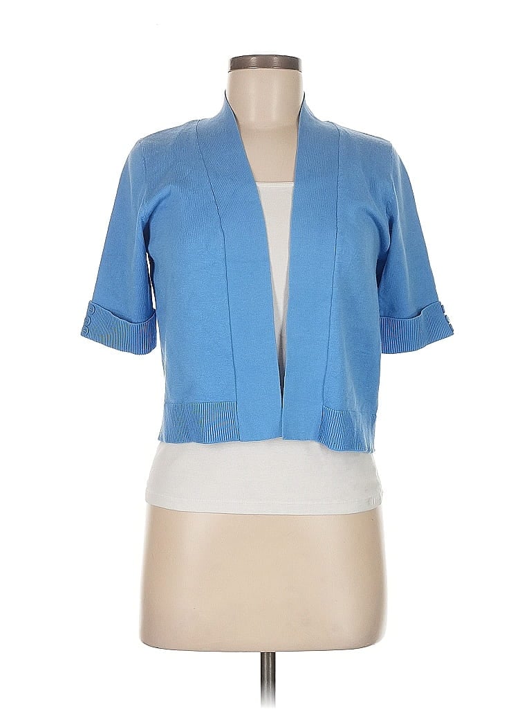 Pre-owned Verve Ami Short Sleeve Blouse In Blue