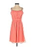 David's Bridal 100% Polyester Solid Orange Cocktail Dress Size 2 - photo 1