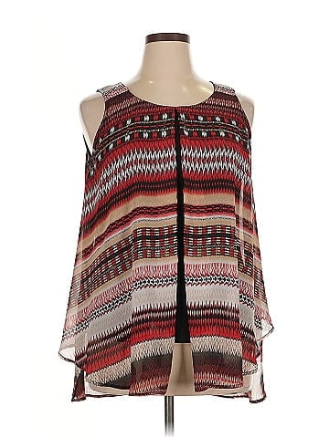 Roz & Ali Sleeveless Blouse (view 1)