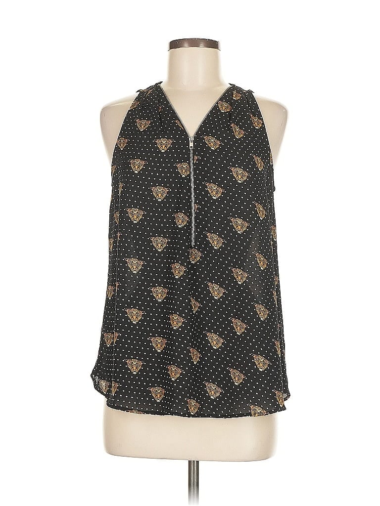 Pre-owned Aqua Sleeveless Blouse In Black
