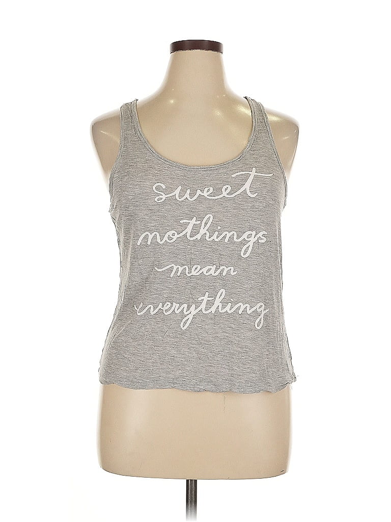 Pre-owned Forever Tank Top Silver Halter Neckline Tops