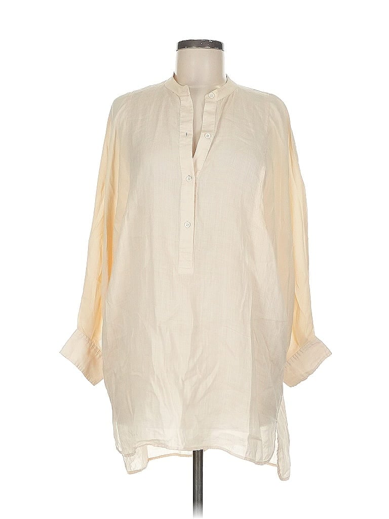 Pre-owned Joseph 3/4 Sleeve Blouse In White