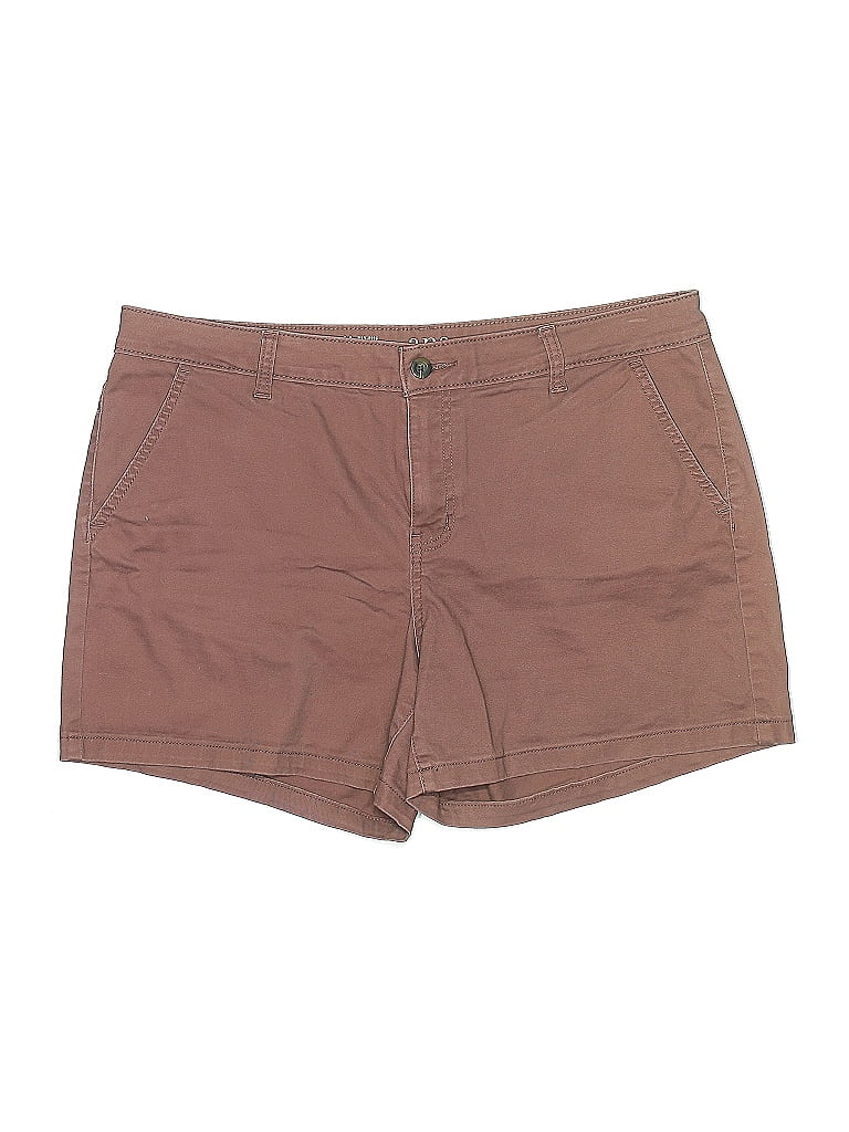 Pre-owned A.n.a. A New Approach Khaki Shorts In Brown