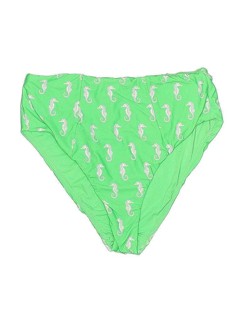 Pre-owned Maeve By Anthropologie Swimsuit Bottoms In Green