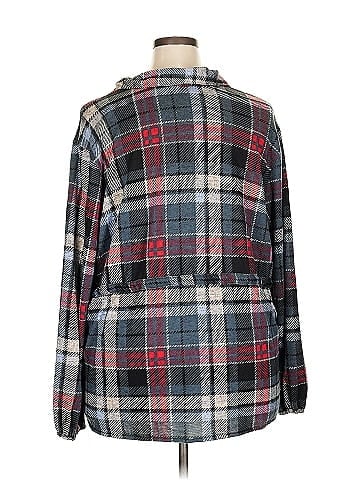 NY Collection Long Sleeve Button-Down Shirt (view 2)