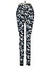 Sofra Floral Blue Black Leggings One size - photo 2
