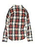 J.Crew Plaid Red Long Sleeve Button-Down Shirt Size 4 - photo 2