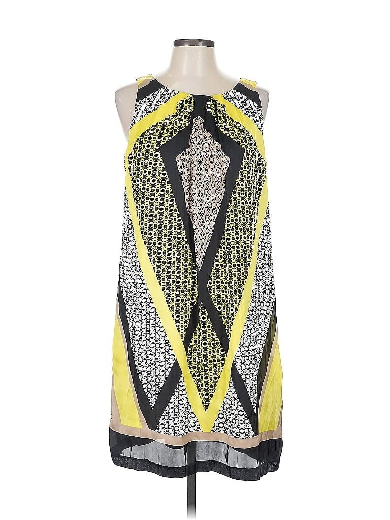 Pre-owned Dana Buchman Cocktail Dress In Yellow