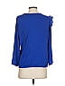 BCBGMAXAZRIA 100% Recycled Polyester Blue 3/4 Sleeve Blouse Size S - photo 2