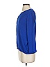 BCBGMAXAZRIA 100% Recycled Polyester Blue 3/4 Sleeve Blouse Size S - photo 5