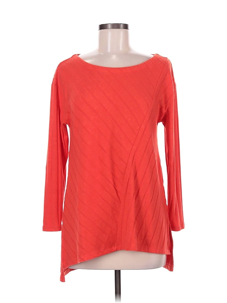 Click to view more detailed imagery on our partner's website Pre-owned Maeve By Anthropologie 3/4 Sleeve T-shirt In Red