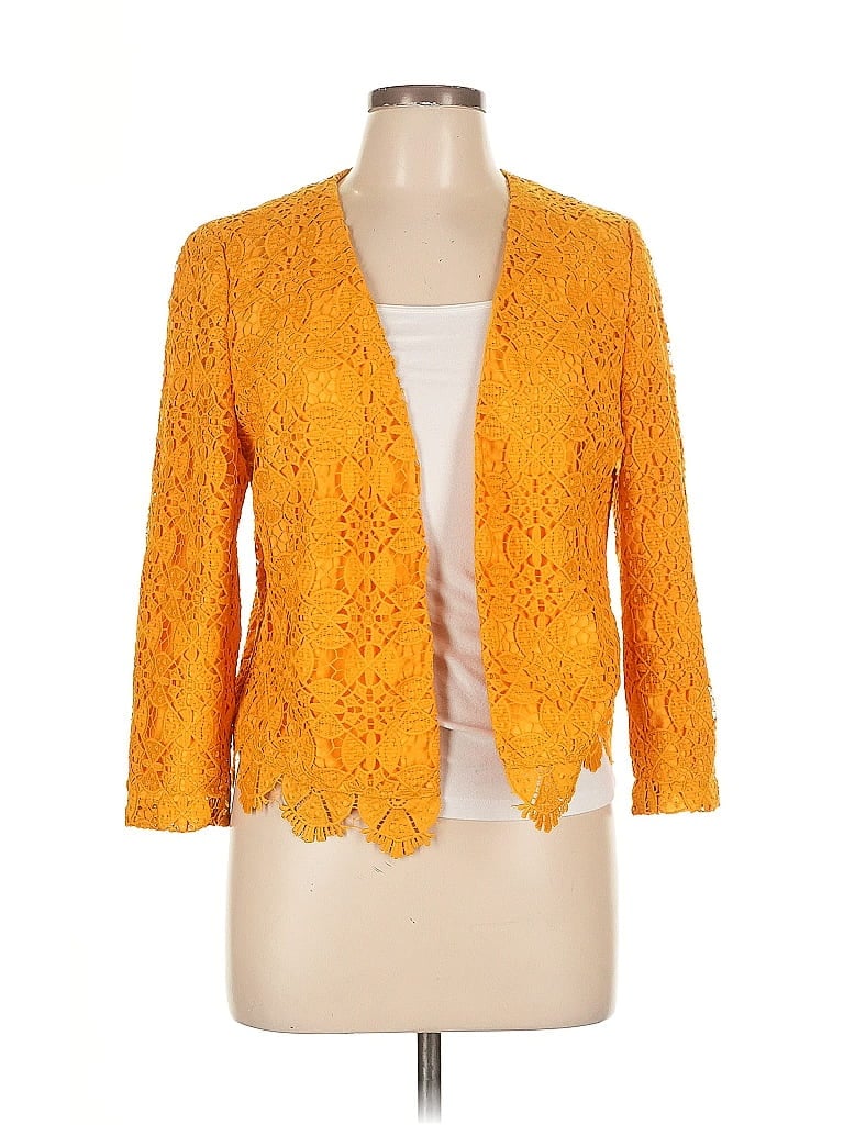 Pre-owned Ann Taylor Factory Blazer Jacket In Yellow