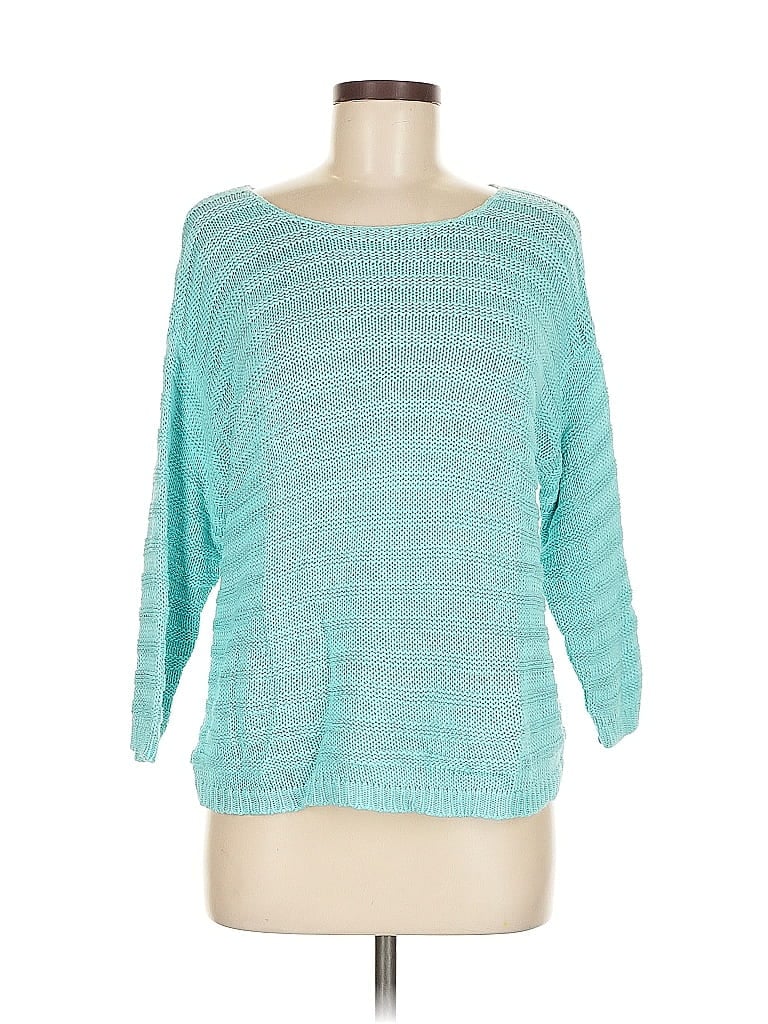 Pre-owned Chico's Pullover Sweater In Blue