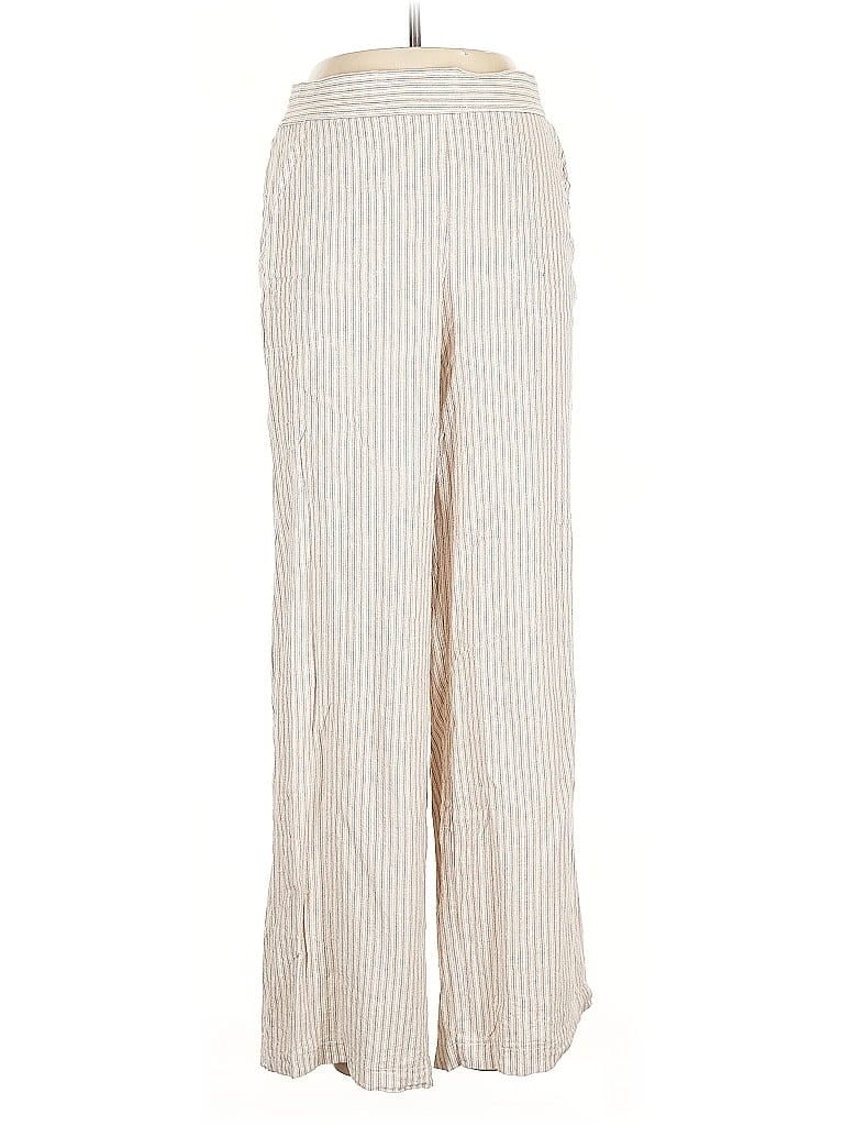 MAX STUDIO Pre-owned Linen Pants In White