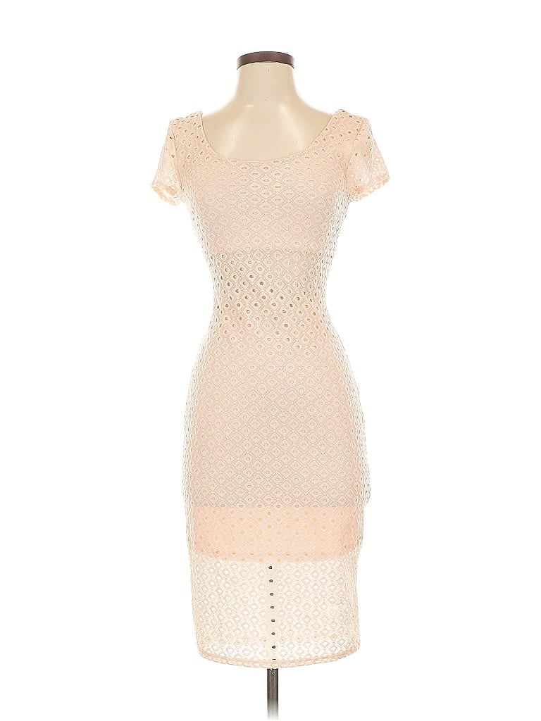 Pre-owned Bebe Cocktail Dress In White