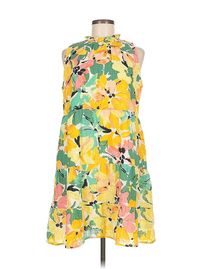 Pre-owned Ann Taylor Loft Casual Dress In Yellow