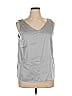 Ekouaer Silver Sleeveless Blouse Size XL - photo 1